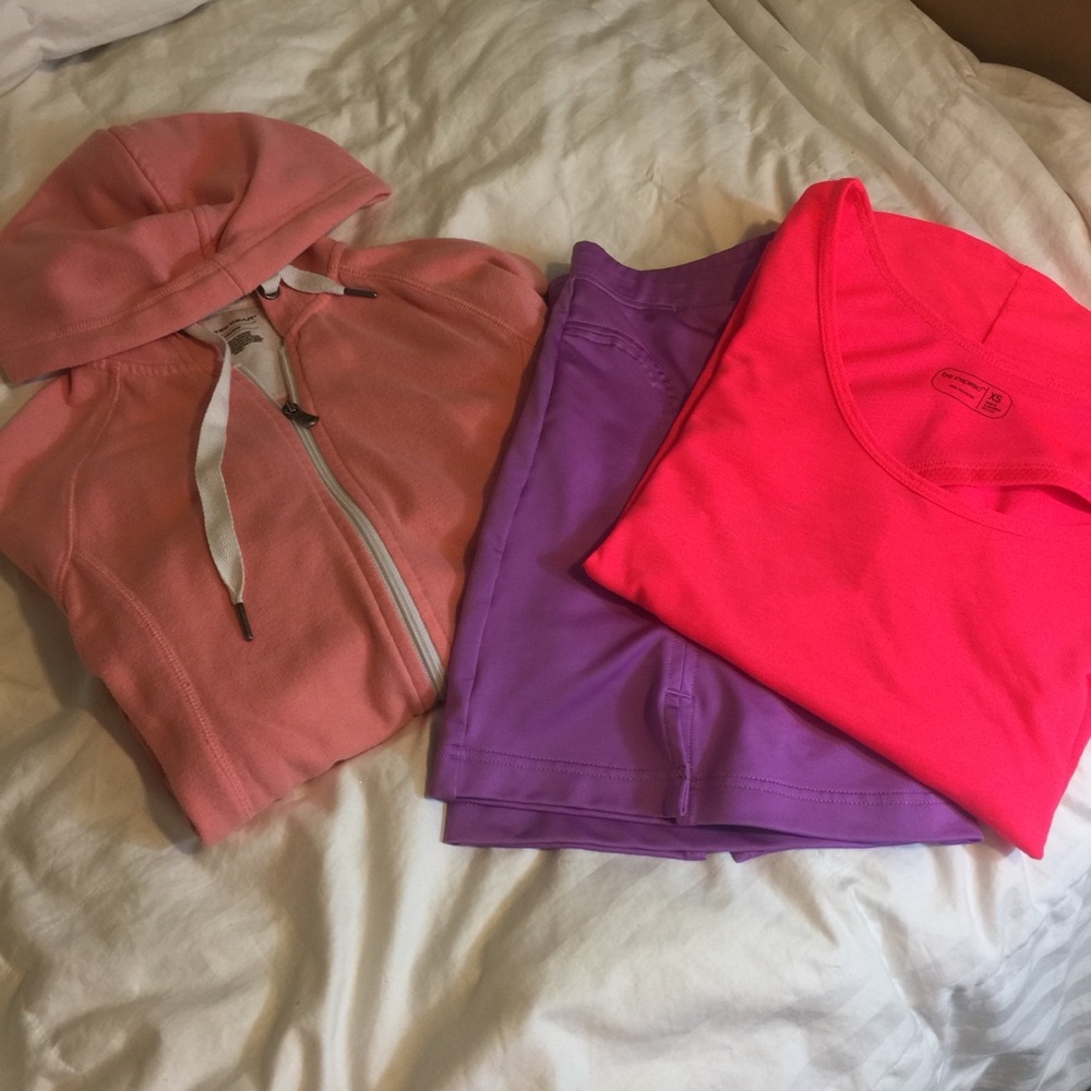 Pink purple work out set adidas